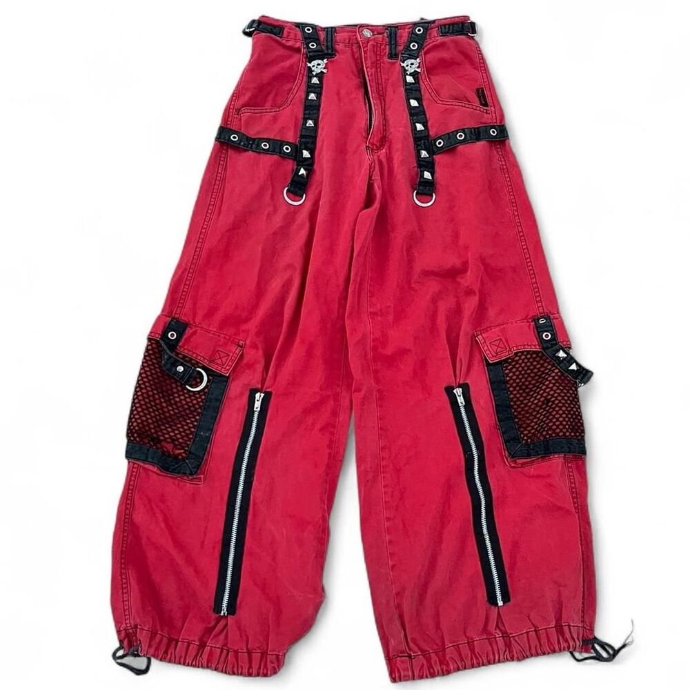ULTRA RARE RED VINTAGE TRIPP NYC PANTS  SIZE XS
